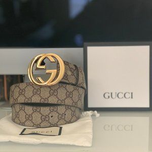 Gucci Belt with Gold GG Buckle
